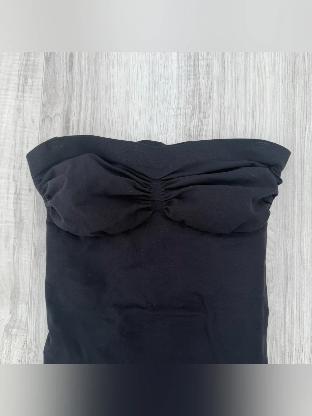 SKIMS Black Strapless Shapewear Bodysuit